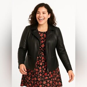 Columbia Black Leather Jacket for Women